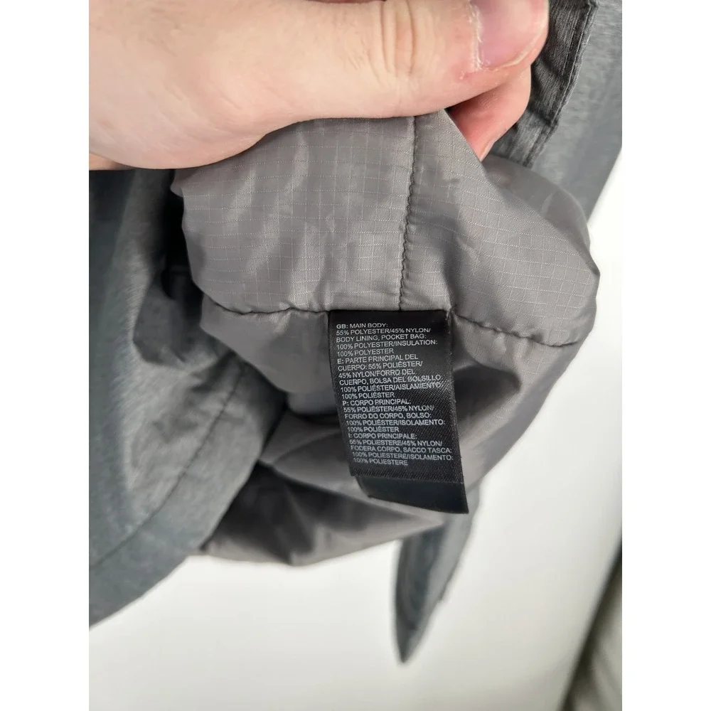 The North Face‎ Lefferts Shacket Mens Small Gray Insulated Soft Shell Snap Front
